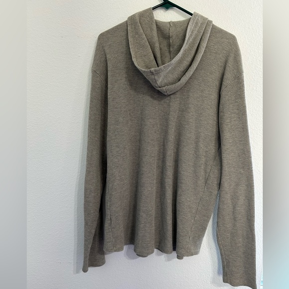 Hurley Long-sleeve Henley Waffle Hoodie - Picture 3 of 6